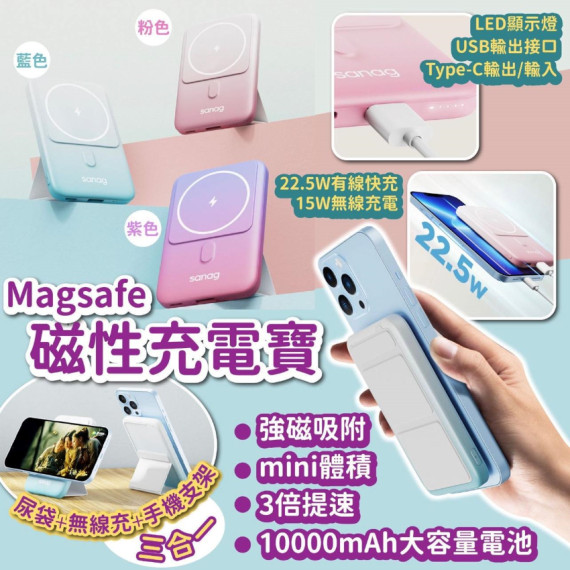 Magsafe 大容量10000mAh磁性充電寶 (4 weeks)