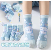 韓國版Cinnamoroll 春夏薄款女童襪 (1套4對) (early Jul)